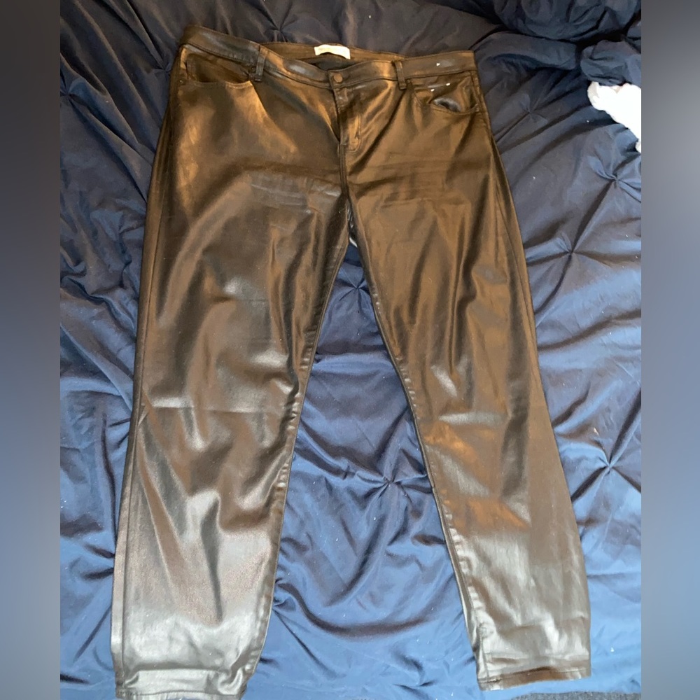ABERCROMBIE black shiny pants